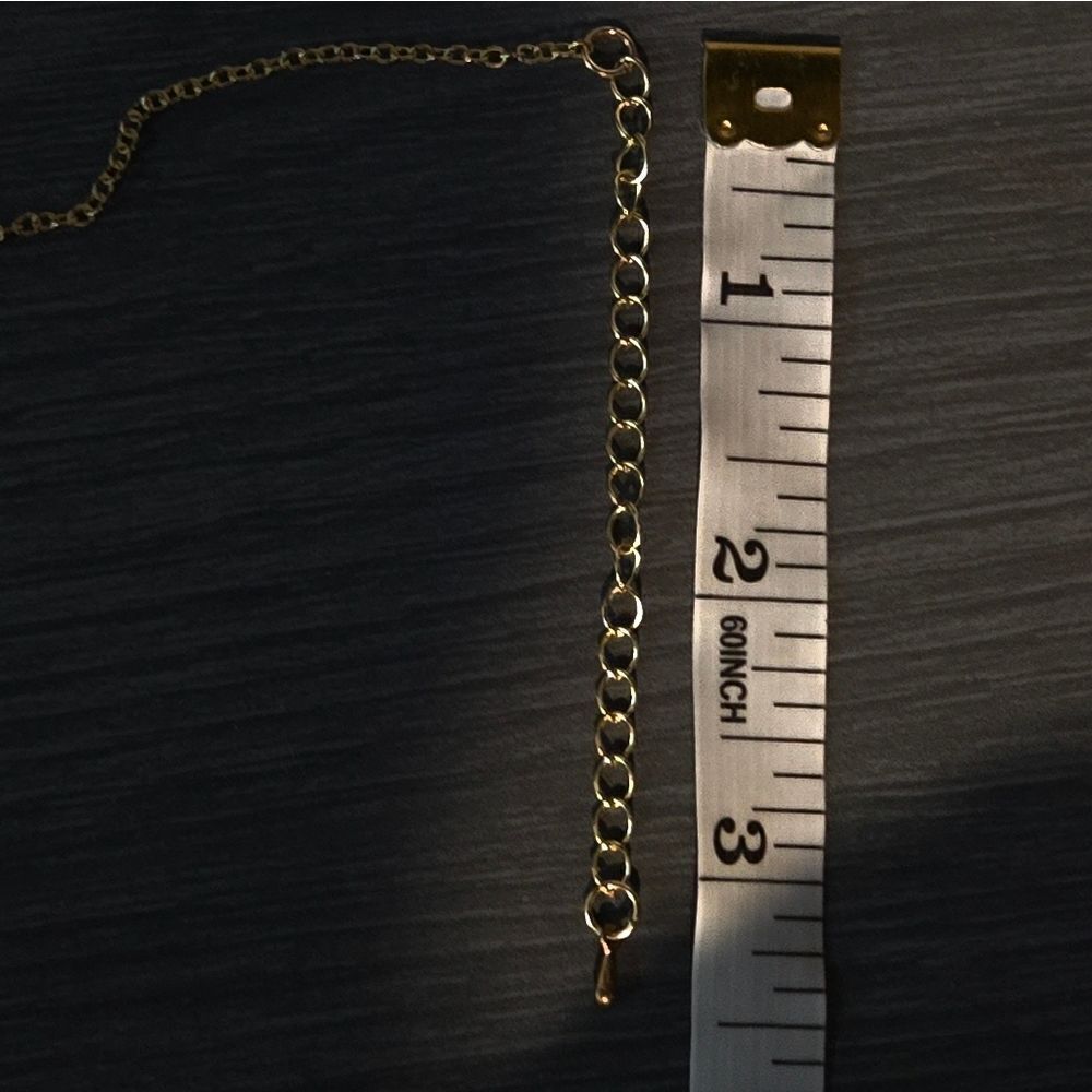 "5/$25" Goldtone Faux Turquoise Necklace & Mismatched Feather Dange Earrings - Picture 11 of 11